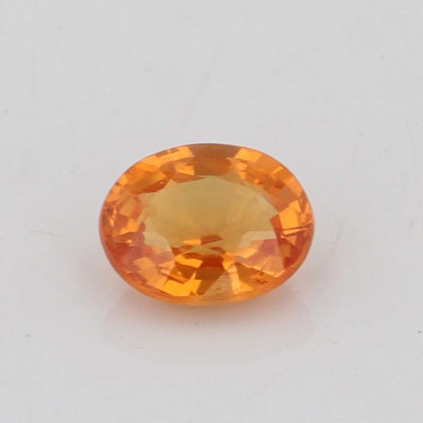 Light Gray New .48ct 5 x 4 mm Natural Orange Sapphire Oval Solitaire Loose Gemstone