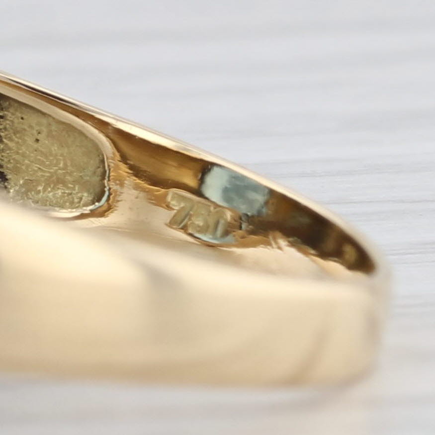 Light Gray 4.80ct London Blue Topaz Oval Solitaire Ring 18k Yellow Gold Size 9.5