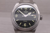 Light Slate Gray Tudor Ranger 79950 39mm Steel Mens Automatic Watch w Bracelet Box Extra Links