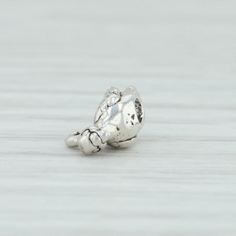 Light Gray 12 Days of Christmas Turtle Dove Charm Sterling Silver Holiday Bird 925