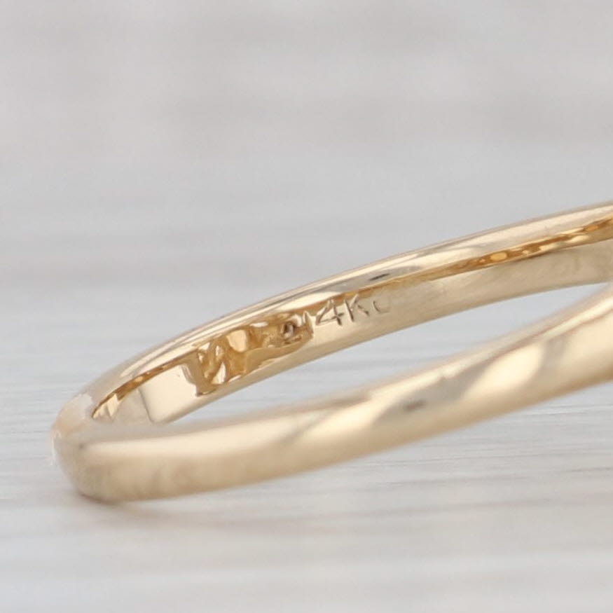 Gray Opal Butterfly Ring 14k Yellow Gold Size 7 Cocktail Bug Insect Jewelry