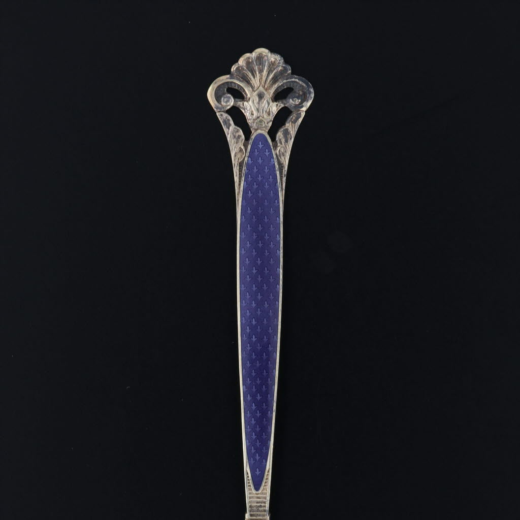 Black Tyler Texas Souvenir Spoon Sterling Silver Gold Plate Norway Marthinsen Cloister
