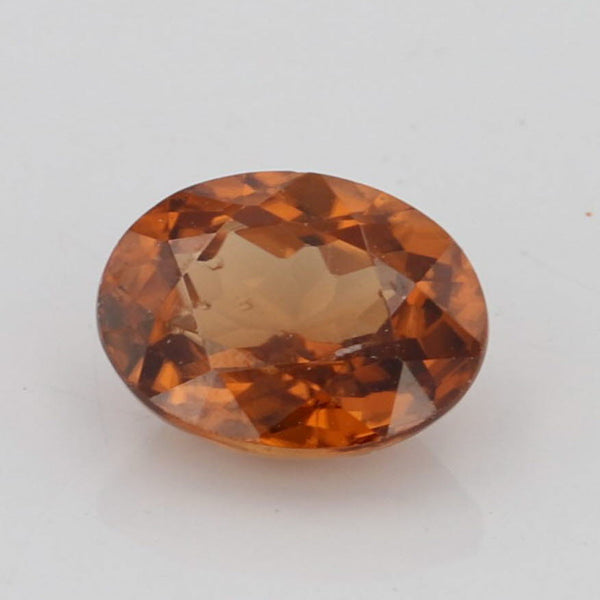 Sienna New 7.8 x 6 mm 1.99ct Natural Orange Brown Zircon Oval Solitaire Loose Gemstone