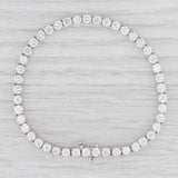 Light Gray 6.5ctw VS2 Diamond Tennis Bracelet 18k White Gold 7.25" 3.6mm