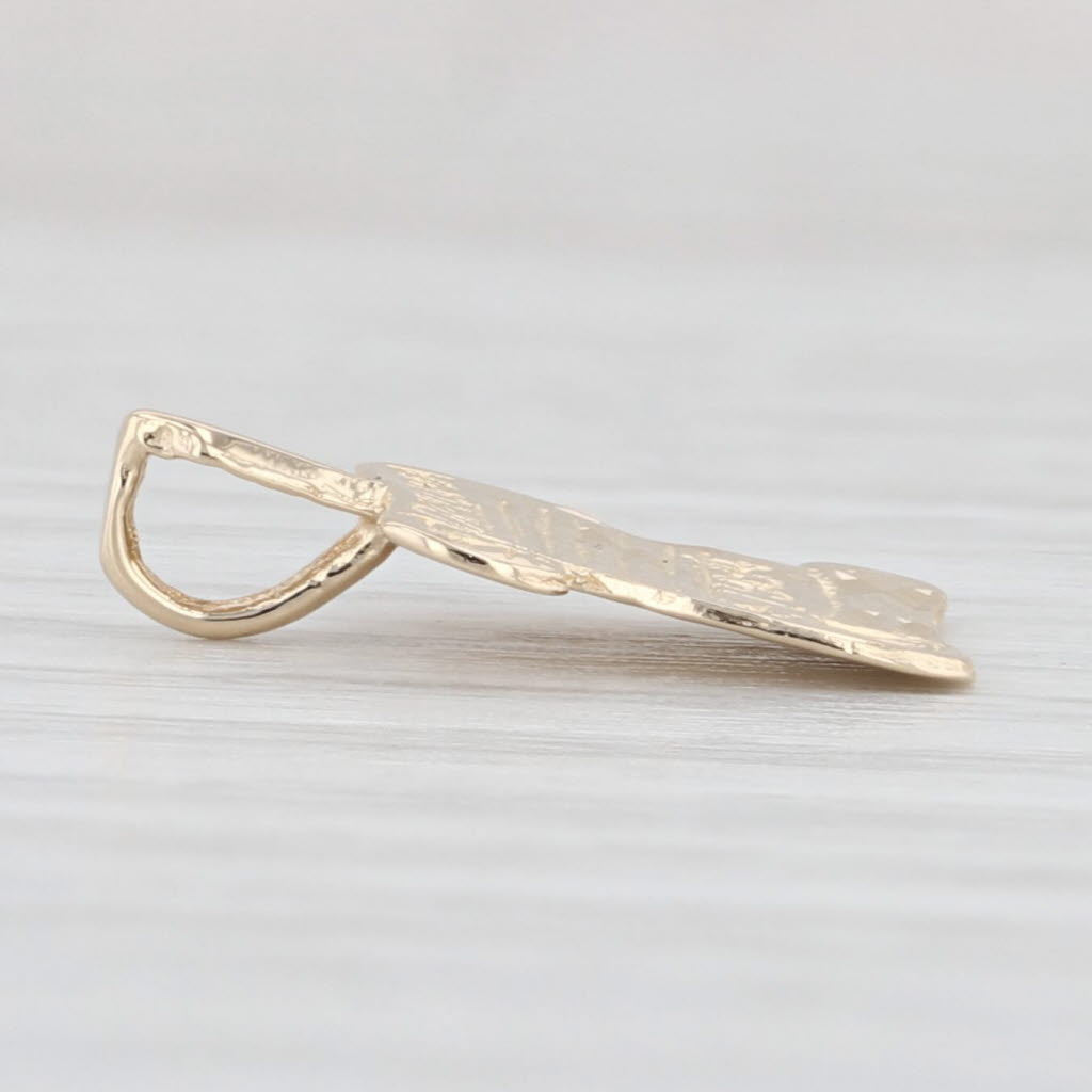 Light Gray Diploma Pendant 14k Yellow Gold Class 1984 Keepsake Gift Charm