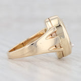 Light Gray Vintage Ebel Ladies Watch Ring 14k Gold Size 5.25 Mechanical Serviced Warranty