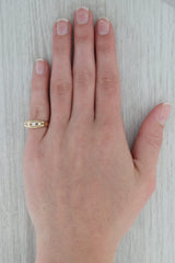 Rosy Brown 0.14ctw 3-Stone VS2 Diamond Ring 14k Yellow Gold Size 6