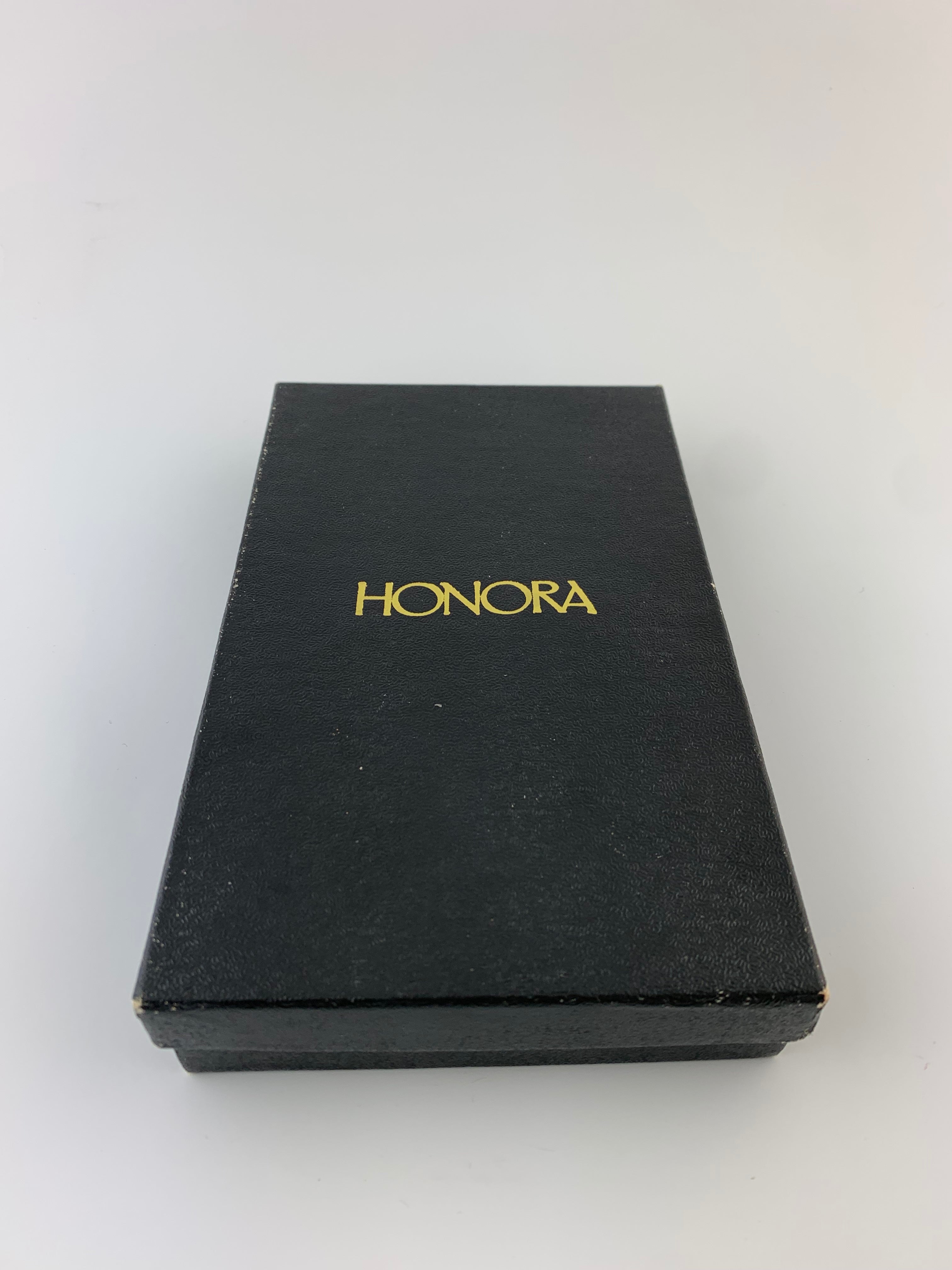 Dark Slate Gray Honora 3-Strand Pearl Necklace 14k Yellow Gold 18" Box Floral Case Flower Clasp
