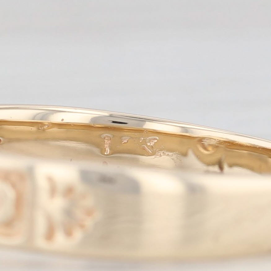 Light Gray 1.07ct Diamond Engagement Ring 14k Yellow Gold VVS1 GIA Round Solitaire Sz 7.25