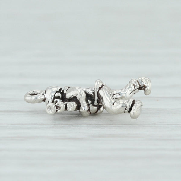 Light Gray 12 Days of Christmas Piper Piping Charm Sterling Silver Figural 3D Holiday 925