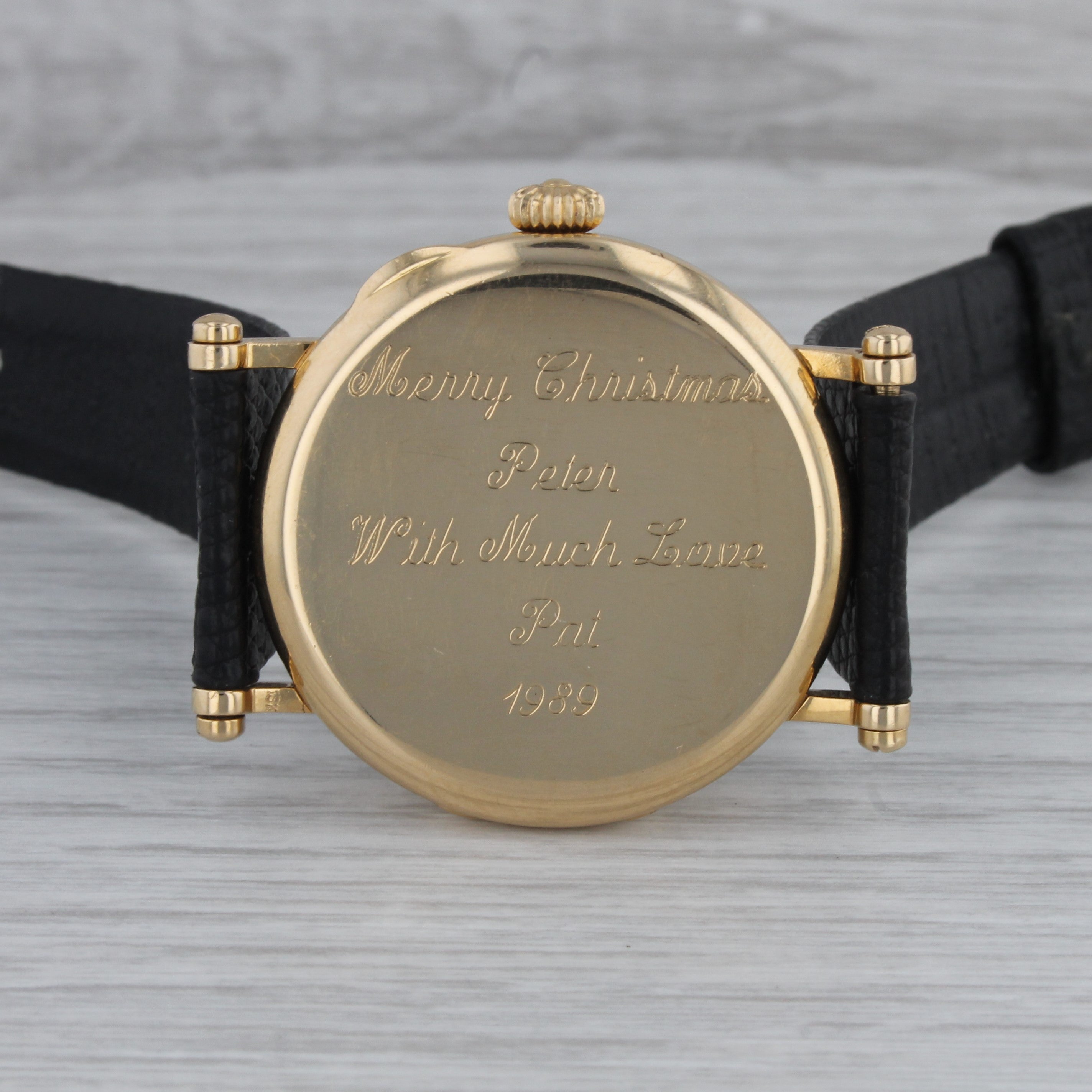 Dark Gray Patek Philippe 3960 Watch 18k Gold 150th Anniversary Calatrava Officer Serviced