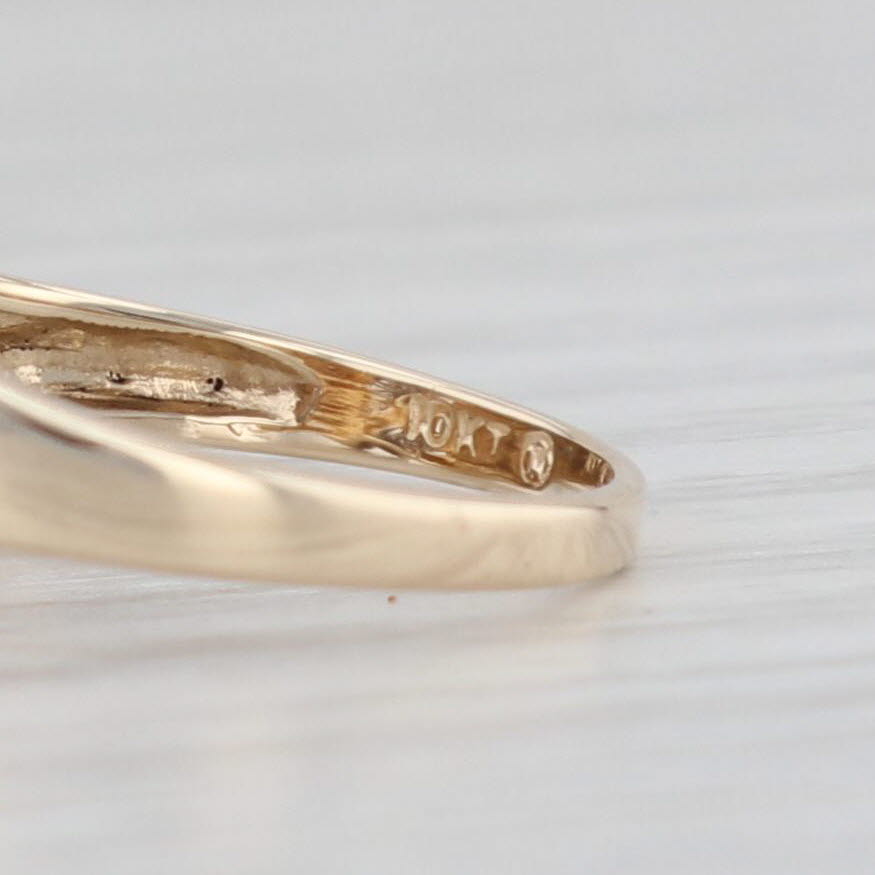 Light Gray 0.16ctw Diamond Cluster Ring 10k Yellow Gold Size 7 Engagement