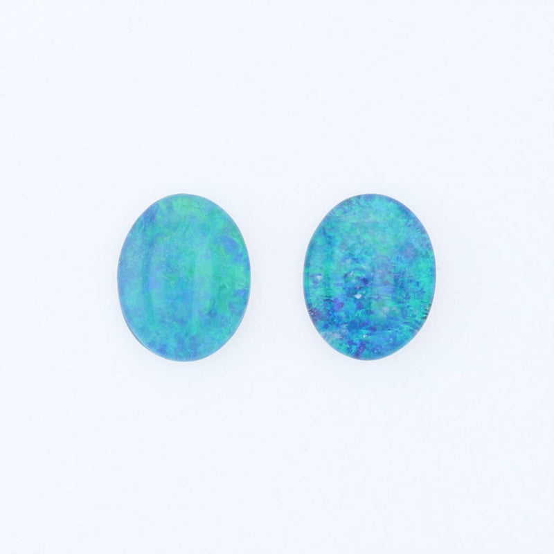 Alice Blue 4.05ct Green Synthetic Opals Loose Gemstone 10 x 8 Oval Solitaire Jewelry Making