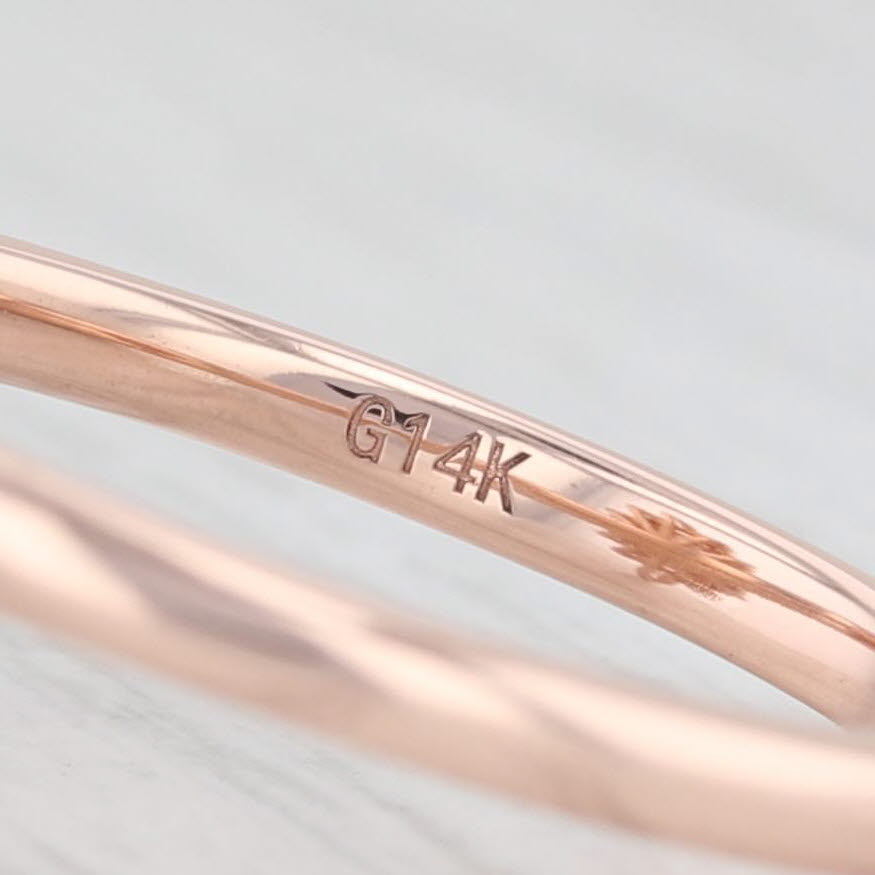 Light Gray 1ct VVS2 Lab Created Diamond Halo Engagement Ring 14k Rose Gold 1.54ctw 6.75 IGI