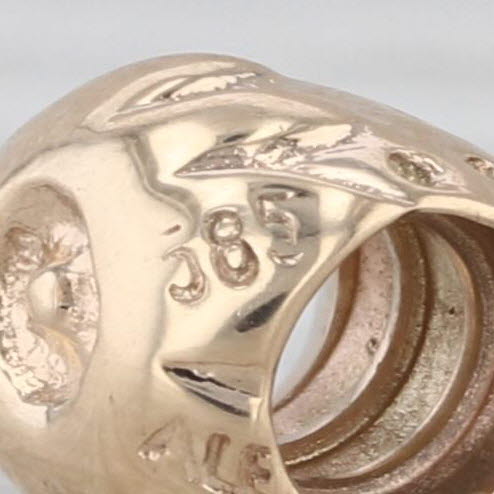 Authentic Pandora Strawberry Charm 14k Yellow Gold 750240 Rare Retired Bead