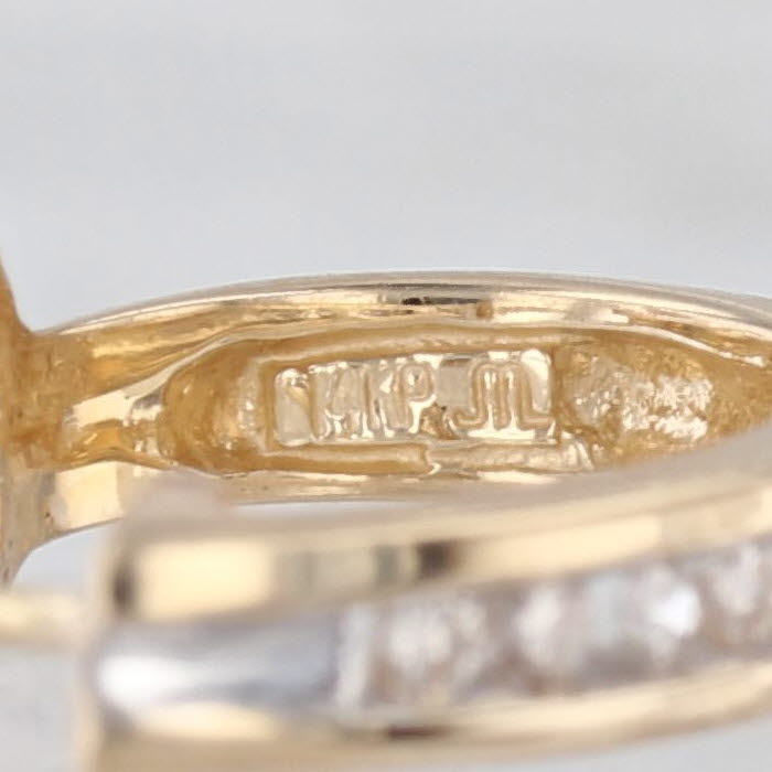 0.20ctw Diamond Journey J-Hook Earrings 14k Yellow Gold Omega Backs