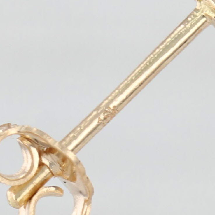 Contoured Nail Circle Earrings 18k Yellow Gold