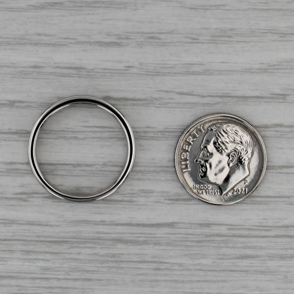 0.45ctw Diamond Wedding Band 950 Platinum Size 7 Stackable Anniversary Ring IGI