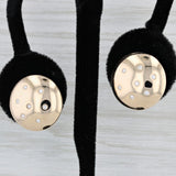 0.15ctw Diamond Dot Button Stud Earrings 14k Yellow Gold