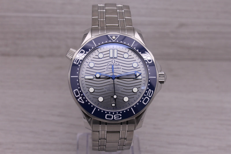 Omega Seamaster Pro 300m 42mm Steel Ceramic Diver Watch Master Co-Axial 8800 Box