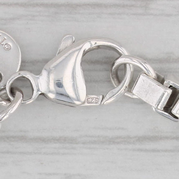 Tiffany & Co Venetian Box Chain Bracelet Sterling Silver 7.5" 4mm