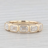 Light Gray New 1.27ctw Lab Created Diamond Ring 14k Gold Size 5.5 Stackable Wedding Band