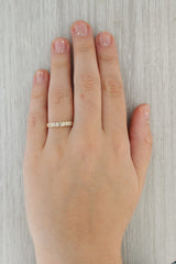0.23ctw Diamond Ring 10k Yellow Gold Sz 8.75 Wedding Band Stackable Anniversary