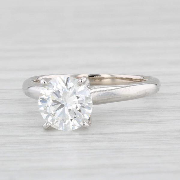 Forevermark 1.30ct VVS1 Round Solitaire Diamond Engagement Ring 14k White Gold