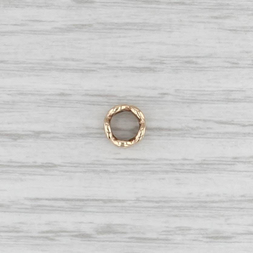 Authentic Pandora Open Heart Spacer Charm 750454 14k Yellow Gold Bead Retired