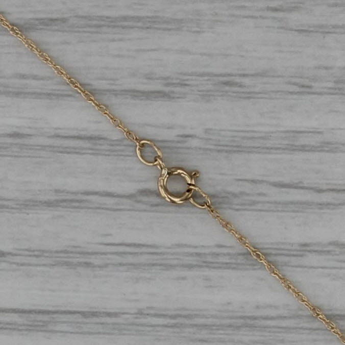 0.20ctw Pave Diamond Cluster Pendant Necklace 10k Yellow White Gold 18.25"