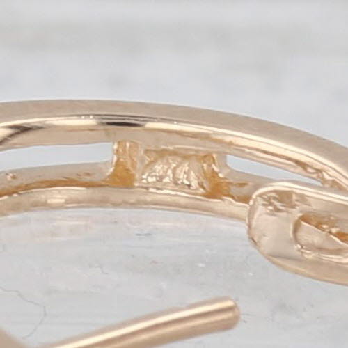 0.40ctw Diamond Hoop Huggie Earrings 14k Yellow Gold Hinged Snap Top Posts