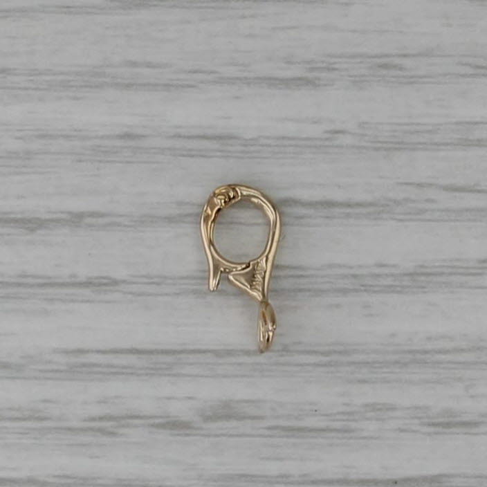 Floral Hinged Pendant Enhancer Clasp 14k Yellow Gold Jewelry Making Findings
