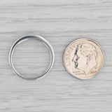 0.12ctw Diamond Women's Wedding Band 14k White Gold Size 5.5 Stackable Ring