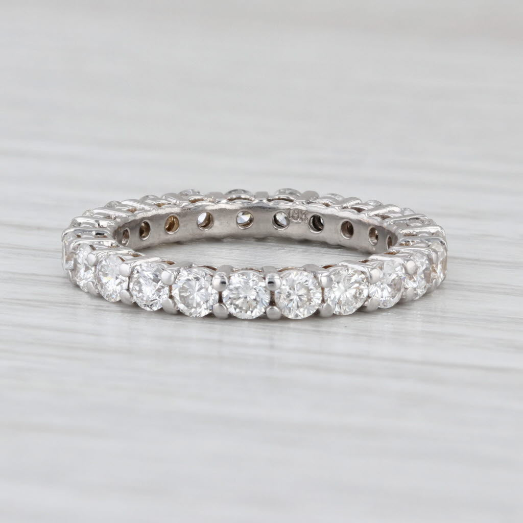 1.80ctw Diamond Eternity Band 18 White Gold Wedding Annivesary Stackable Ring