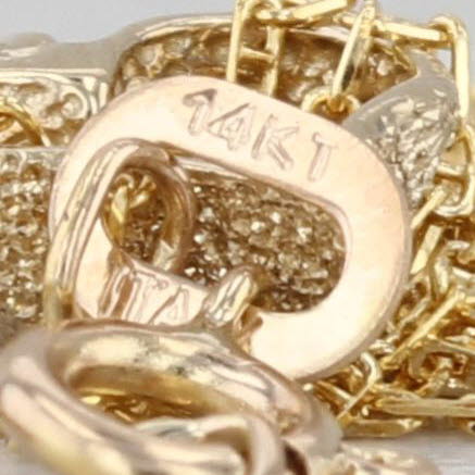 Small Brushed Heart Pendant Necklace 14k Yellow Gold 18" Anchor Mariner Chain