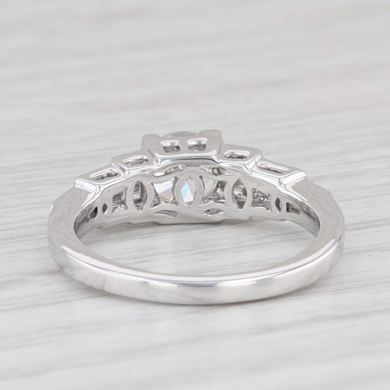 New Round Semi Mount Engagement Ring Diamond 14k Gold Size 6.75 Beverley K