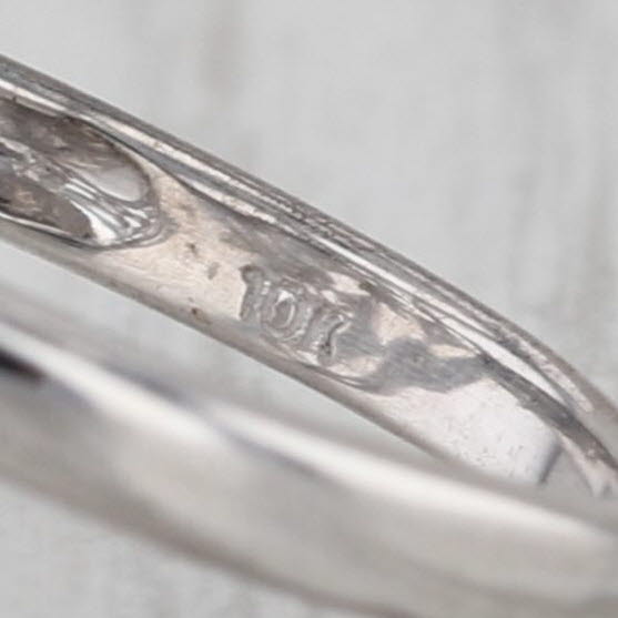 0.23ctw Diamond Openwork Filigree Style Ring 10k White Gold Size 7.25