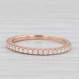 0.33ctw Diamond Wedding Band 14k Rose Gold Size 6.25 Stackable Anniversary