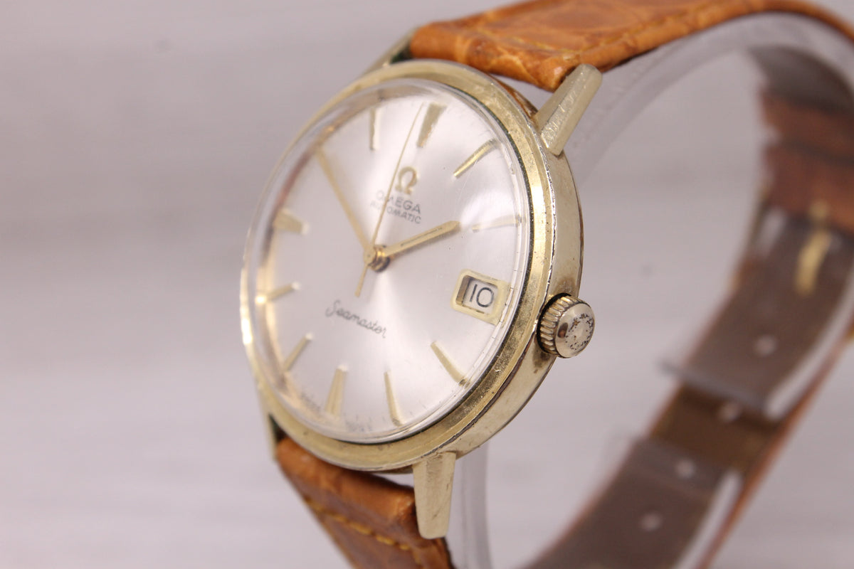 Vintage 1960s Omega Seamaster 34mm Automatic Watch ref.KL6303 14k GF c560
