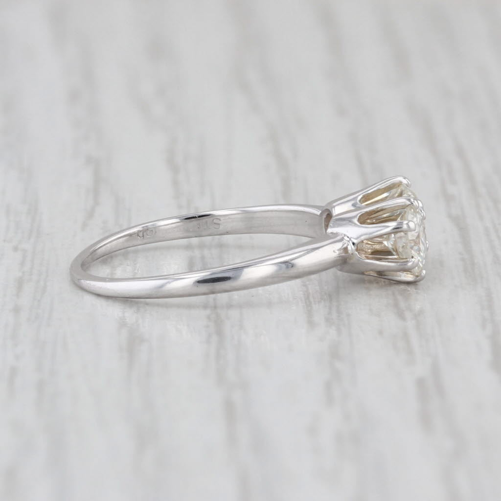Toi et Moi 0.88ctw 2 Diamond Ring 14k White Gold Size 6 Anniversary Engagement
