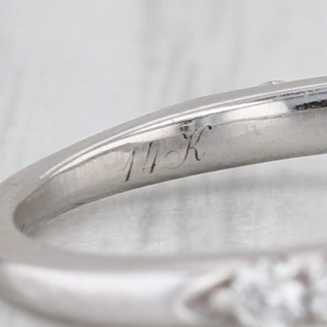 Neil Lane 0.50ctw Diamond Ring Guard Wedding Band 14k White Gold Size 6.25