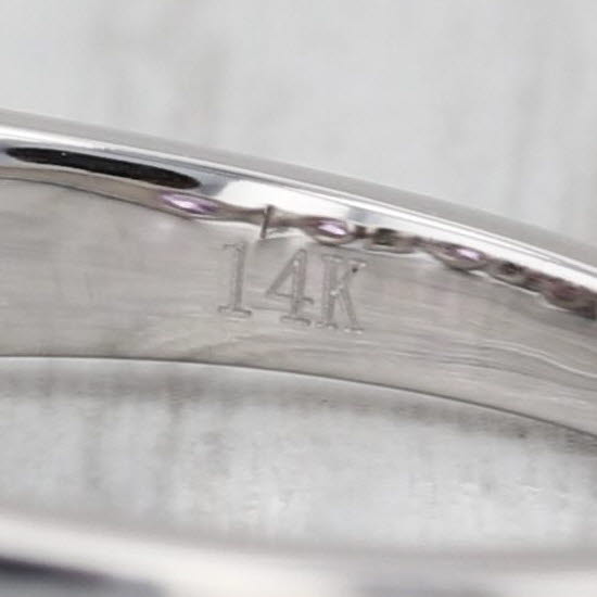 Sonia B 1.88ctw Pink Sapphire Diamond Ring 14k White Gold Size 9.25 Stackable