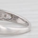 Light Gray 0.40ctw Diamond Princess Engagement Ring 10k White Gold Size 9.25