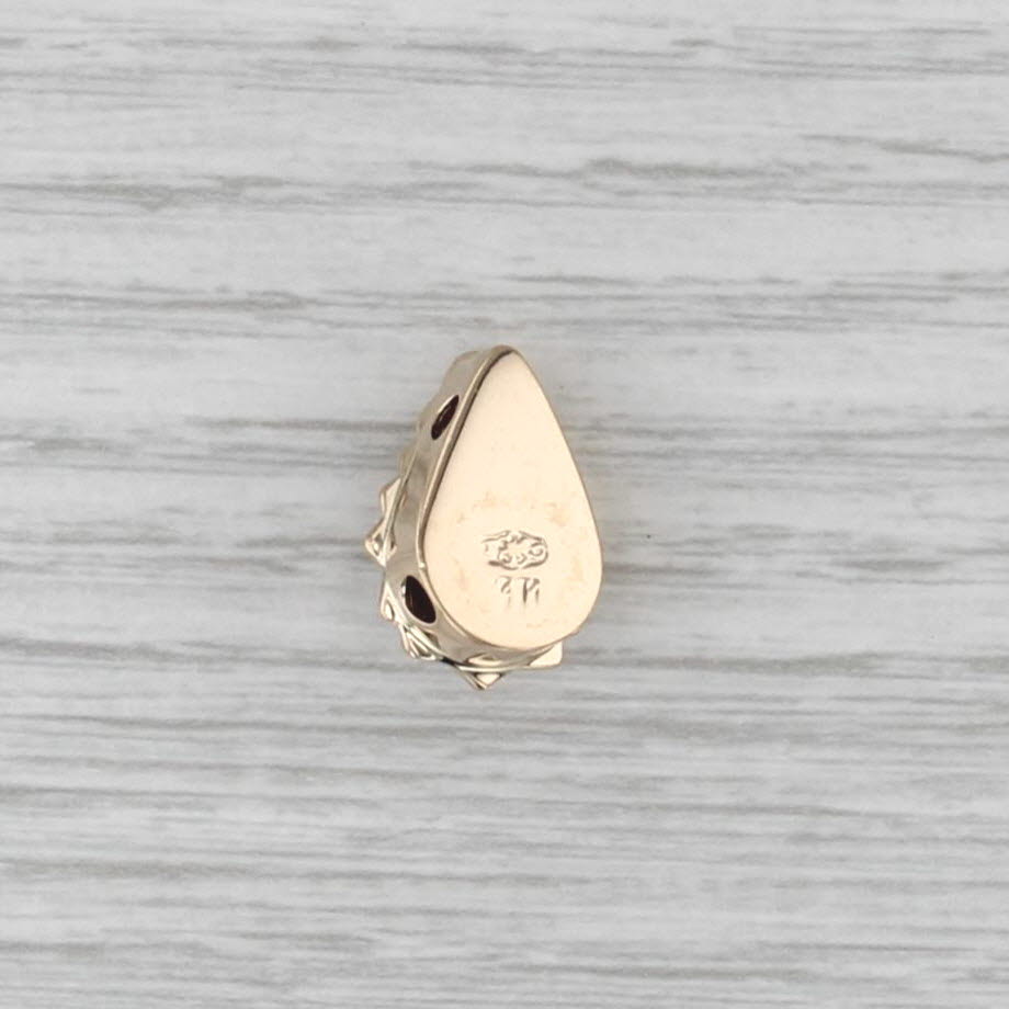 Old Victoria Saltwater Pearl Slide Bracelet Charm 14k Yellow Gold Vintage