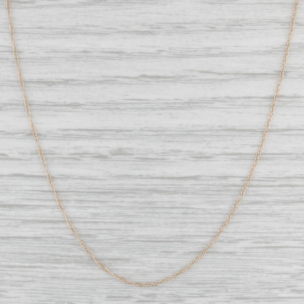 18" Fine Rope Chain Necklace 10k Yellow Gold 1.1mm