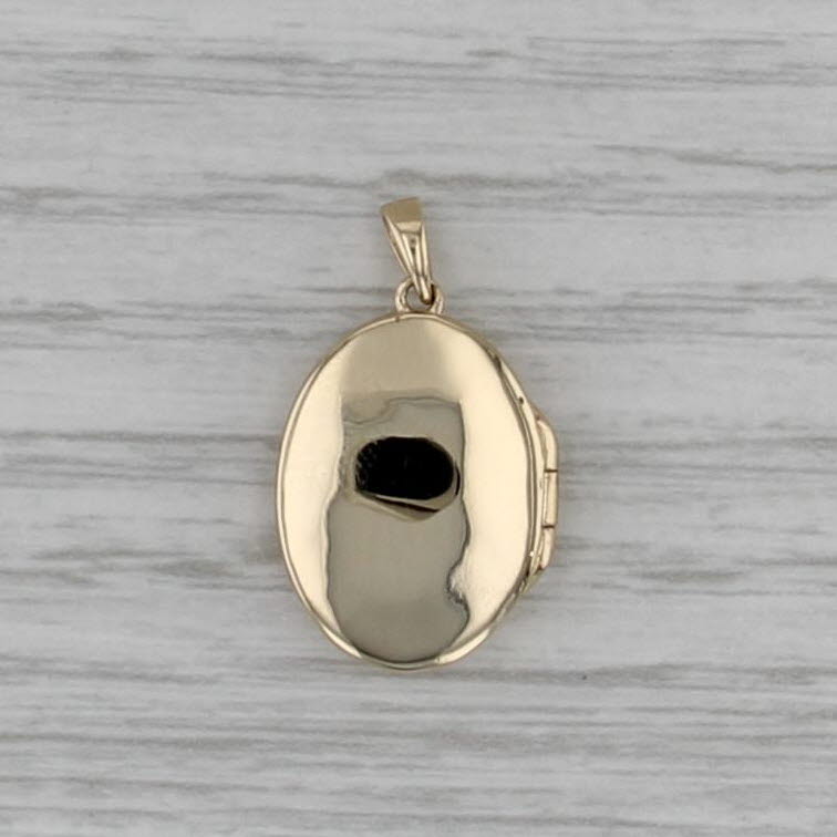 Star Photo Locket Pendant 10k Yellow Gold Charm