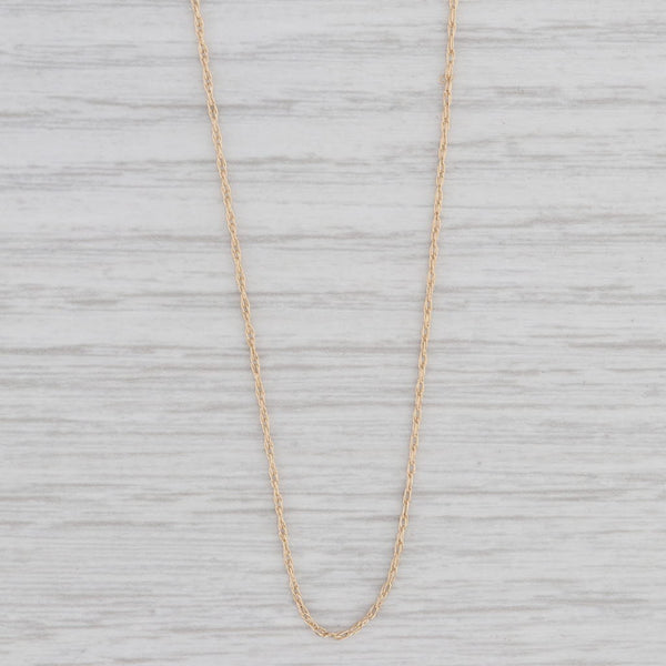 Rope Chain Necklace 14k Yellow Gold 18.5" 0.8mm