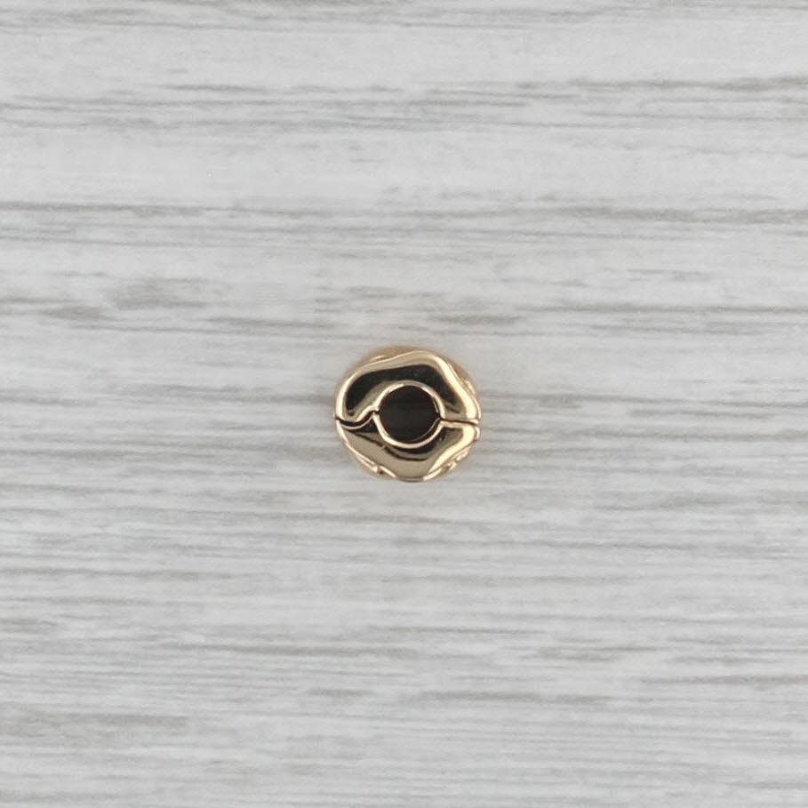 Authentic Pandora Heart Clip Bead Charm 14k Yellow Gold 750243 ALE