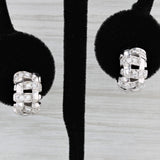 Black Tiffany Vannerie 0.36ctw Diamond Cross Hatch Earrings 18k White Gold Drops