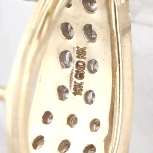 Mother Mary Holding Jesus Heart Pendant 0.71ctw Diamond 10k Gold Engravable